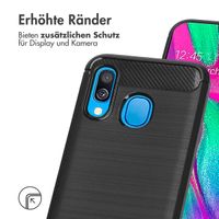 imoshion Brushed Back Cover für das Samsung Galaxy A40 - Schwarz