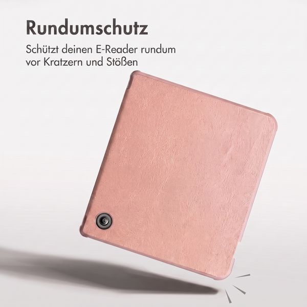 imoshion Klappbare Klapphülle Kobo Libra Colour - Rosé gold