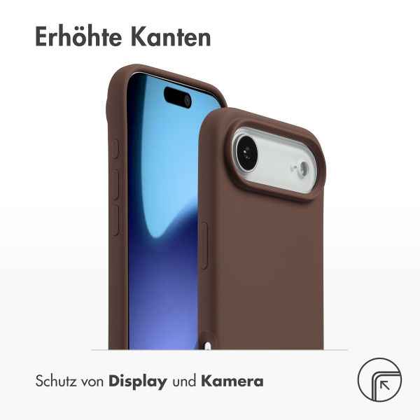 Accezz Liquid Silikoncase mit MagSafe Apple iPhone Air - New Tea Brown