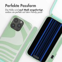 imoshion SilikonHülle design mit Band Apple iPhone 15 Pro - Retro Green