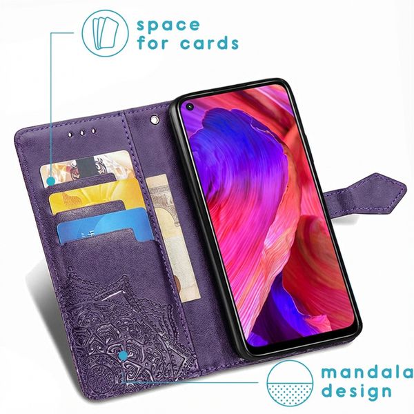 imoshion Mandala Klapphülle Oppo A74 (5G) / A54 (5G) - Violett