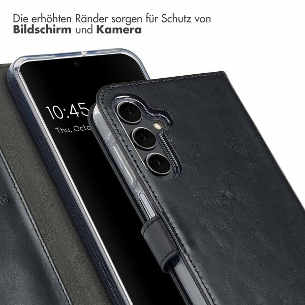 Selencia Echtleder Klapphülle Samsung Galaxy A16 - Schwarz