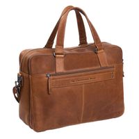 The Chesterfield Brand Misha Laptoptasche 17 Zoll - Echtes Leder - Cognac