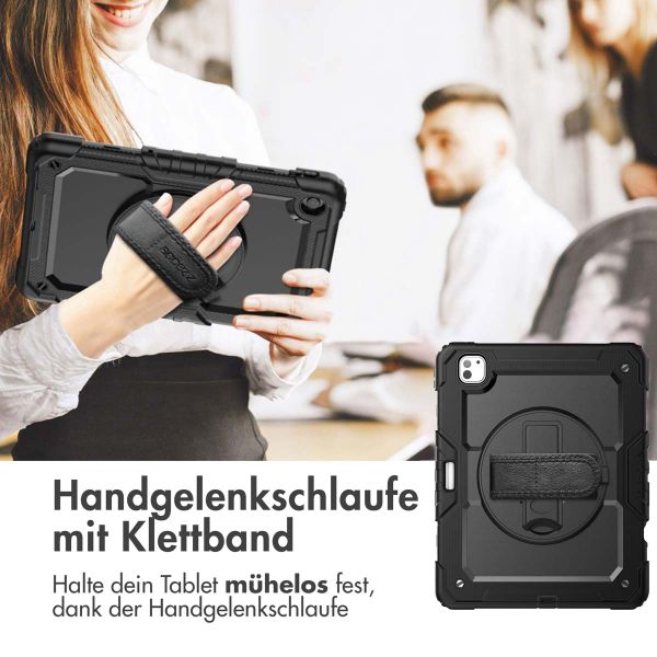 Accezz Robustes Back Cover mit Schultergurt Apple iPad Pro 13 (2025) M5 / (2024) M4 - Schwarz