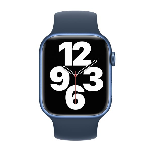 Apple Silikon Solo Loop für das  Apple Watch | 38/40/41/42 mm - Größe 1 - Abyss Blue