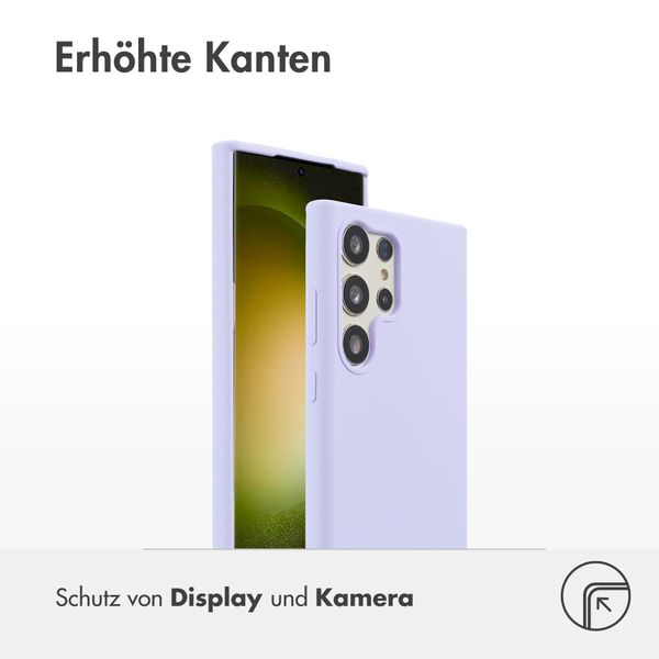 Accezz Liquid Silikoncase Samsung Galaxy S23 Ultra - Violett
