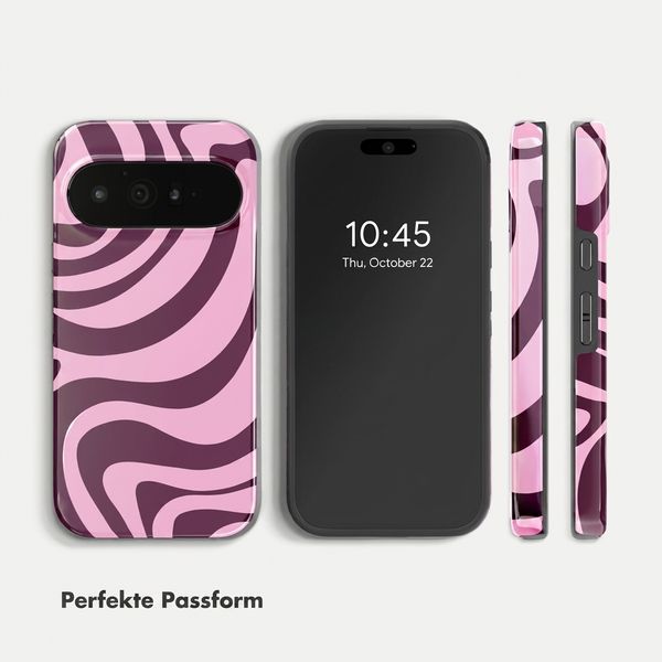 Selencia Vivid Rückabdeckung mit MagSafe Google Pixel 11 Pro - Wavy Swirl Pink Plum