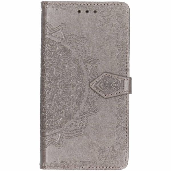 Mandala Klapphülle Grau für Samsung Galaxy J7 (2016)