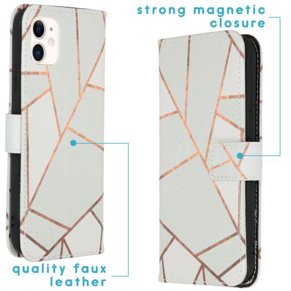 imoshion Design TPU Klapphülle für das iPhone 11 - White Graphic