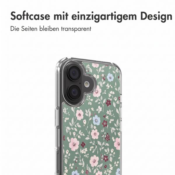 imoshion Design Hülle Apple iPhone 16 - Flower Fields
