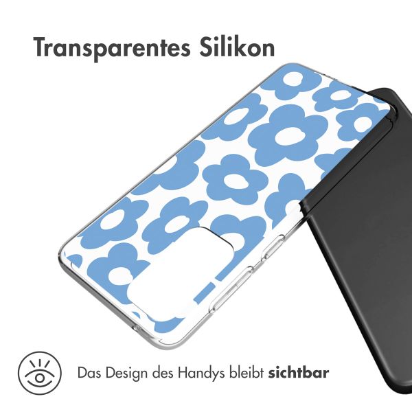 imoshion Design Hülle Samsung Galaxy A33 - Retro Blue Flowers