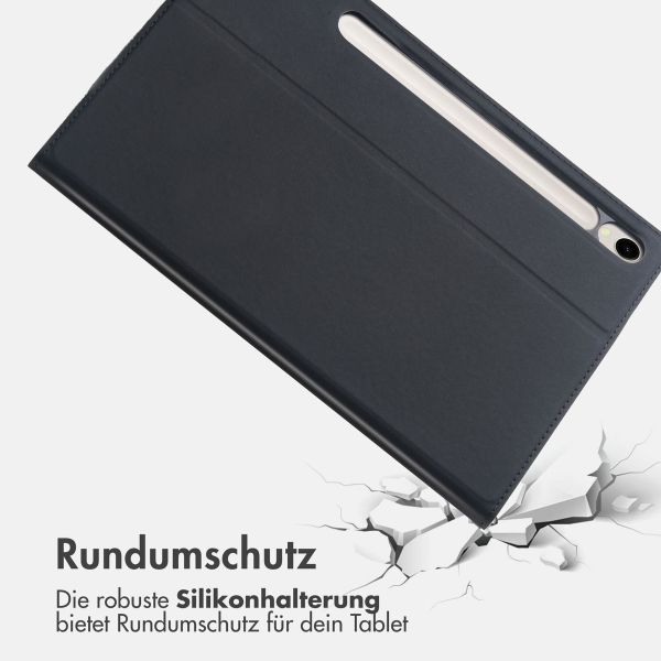 Accezz Classic Tablet Case für das Samsung Galaxy Tab S9 11.0 Zoll / S9 FE 10.9 Zoll - Schwarz