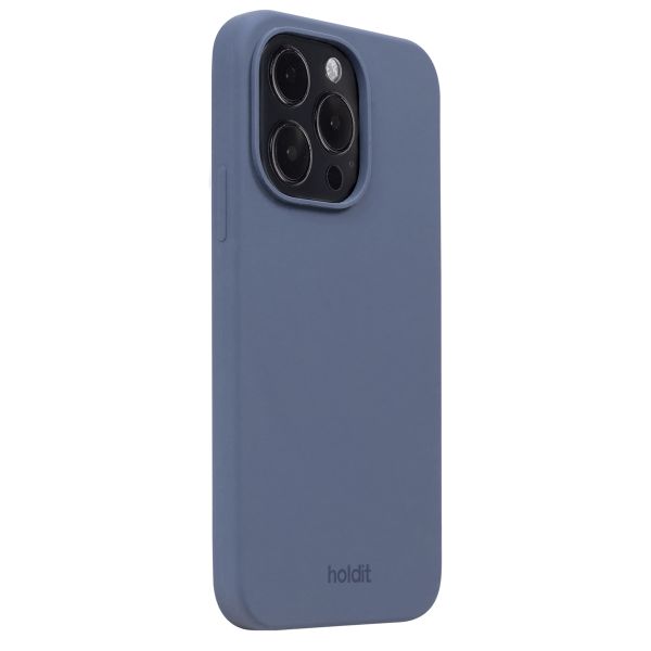 Holdit Silicone Case für das iPhone 14 Pro - Pacific Blue