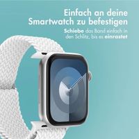 imoshion Gewebtes Nylonarmband für das Apple Watch Series 1 bis 11 / SE / Ultra (44/45/46/49 mm) - Weiß