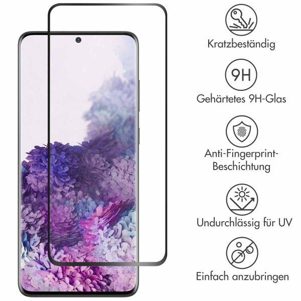 Accezz Full Cover Screen Protector aus gehärtetem Glas Samsung Galaxy S20 Plus