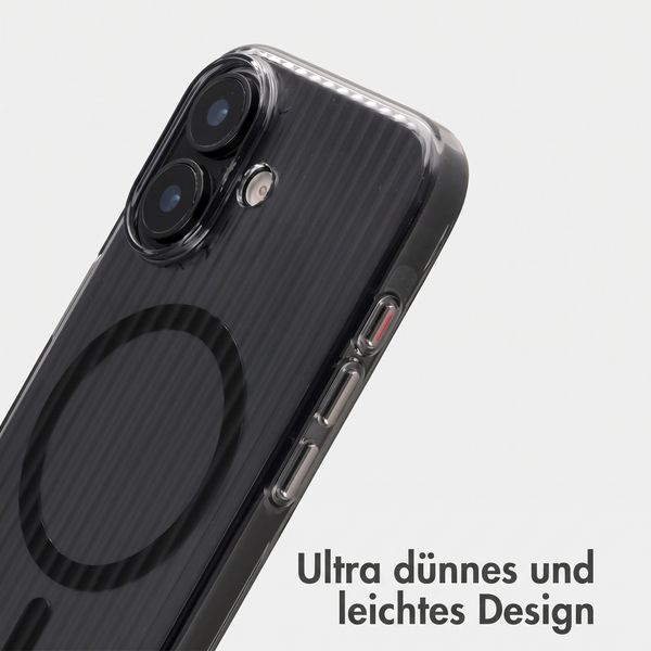 Accezz Lite Backcover mit MagSafe | Fluted | Apple iPhone 17 - Schwarz