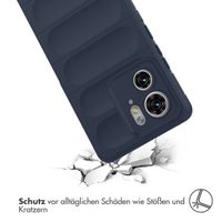 imoshion EasyGrip Backcover für das Motorola Edge 40 - Dunkelblau