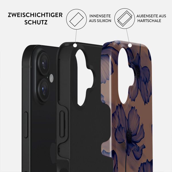 Burga Tough Back Cover für das Apple iPhone 16 - Velvet Night