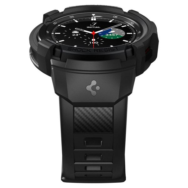 Spigen Rugged Armor™ Pro Case für die Samsung Galaxy Watch 4 - 46 mm - Schwarz