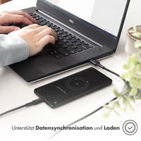 imoshion Braided USB-C-zu-USB-C Kabel - 1 Meter - Schwarz