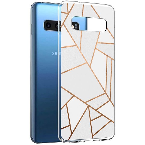 imoshion Design Hülle für das Samsung Galaxy S10 - White Graphic