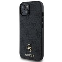 Guess 4G Metal Logo Back Cover MagSafe Apple iPhone 15 - Schwarz