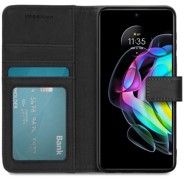 imoshion Luxuriöse Klapphülle Motorola Edge 20 - Schwarz