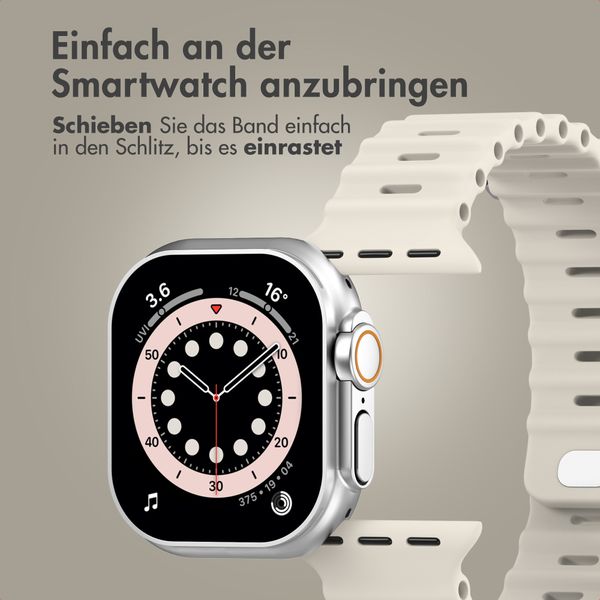 Accezz Ocean Armband für Apple Watch Series 1 - 9 / SE (38/40/41 mm) | Series 10 / 11 (42 mm) - Polarstern