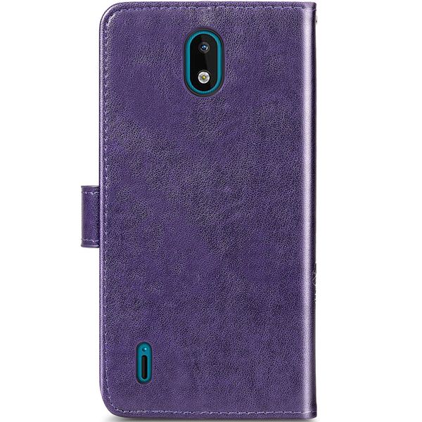 Kleeblumen Klapphülle Nokia 1.3 - Violett