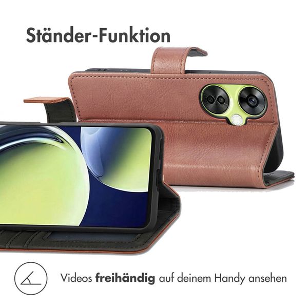 imoshion Luxuriöse Klapphülle OnePlus Nord CE 3 / CE 3 Lite - Braun