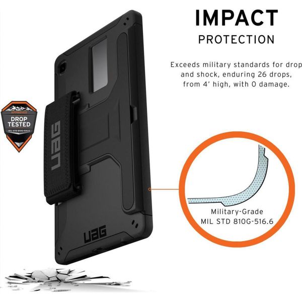 UAG Scout Backcover Handstrap für das Samung Galaxy Tab A7 Lite - Schwarz