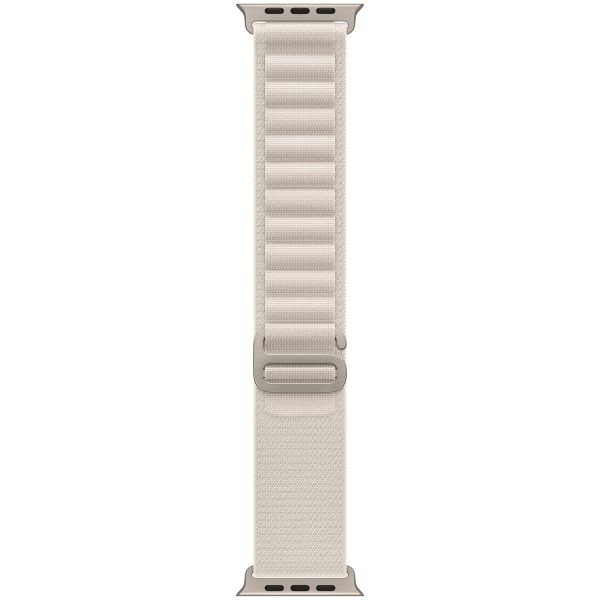 Apple Alpine Loop Band für die Apple Watch Series 1-10 / SE / Ultra (2) - 42/44/45/46/49 mm - Größe M - Starlight