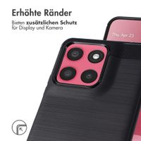 imoshion Brushed Back Cover Motorola Moto G57 Power - Schwarz