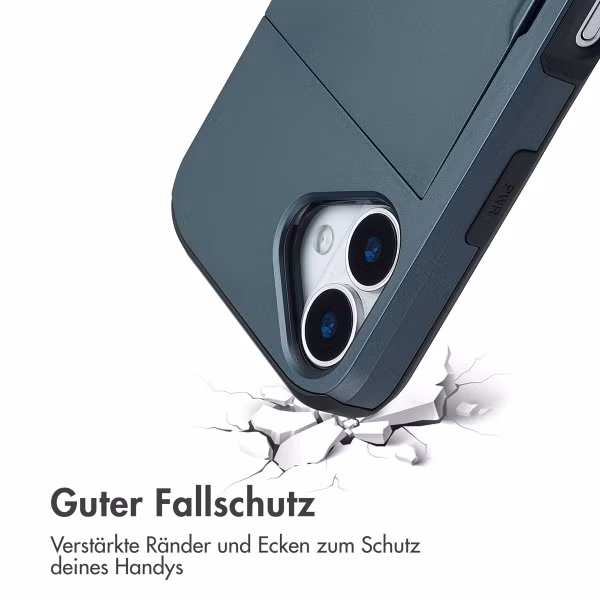 imoshion Backcover mit Kartenfach Apple iPhone 17 - Dunkelblau