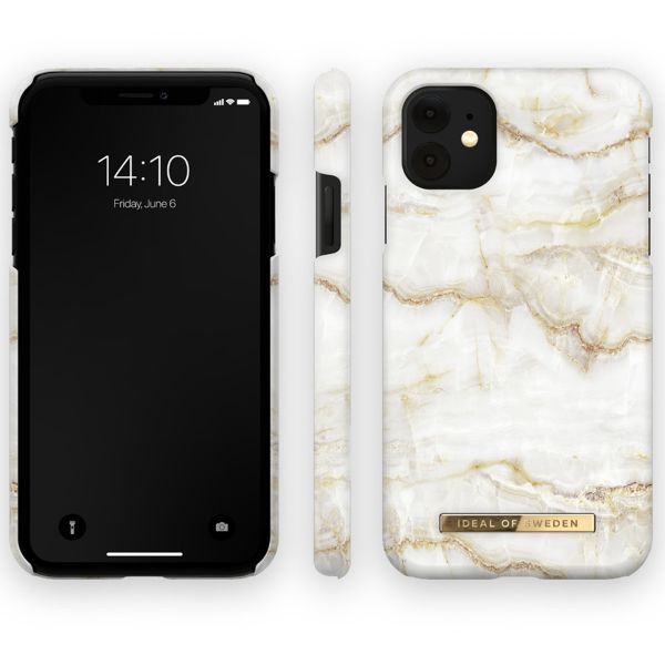 iDeal of Sweden Fashion Back Case für das iPhone 11 - Golden Pearl Marble