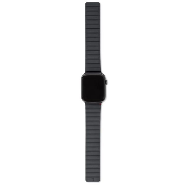 Decoded Silicone Magnetic Traction Strap Lite für Apple Watch Series 1-9 / SE - 38/40/41 mm / Series 10 - 42 mm - Charcoal