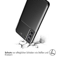 imoshion Carbon-Hülle für das Samsung Galaxy S21 FE - Schwarz