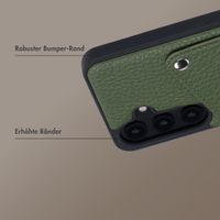 Selencia Riva Back Cover mit Kartenfach Samsung Galaxy S25 / S24 - Sage Green