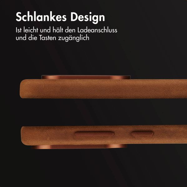 Accezz Vintage Leather Magsafe Backcover Samsung Galaxy S25 Edge - Tabacco Cognac