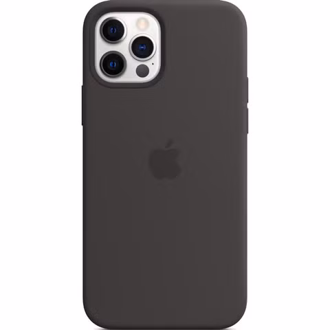 Apple Silikon-Case MagSafe Apple iPhone 12 Pro Max - Black
