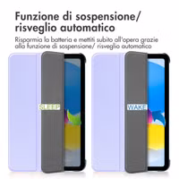 imoshion Trifold Klapphülle Apple iPad 11 (2025) 11 Zoll A16 / iPad 10 (2022) 10.9 Zoll - Lila