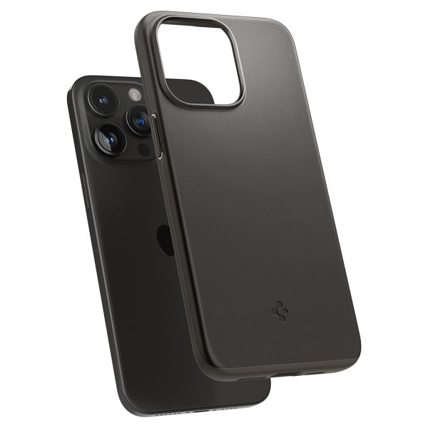Spigen Thin Fit™ Hardcase für das Apple iPhone 15 Pro - Gunmetal