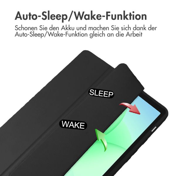 imoshion Trifold Hardcase Klapphülle Samsung Galaxy Tab A11 Plus - Schwarz