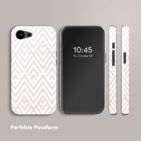 Selencia Vivid Rückabdeckung mit MagSafe Apple iPhone 16e - Beige Zigzag