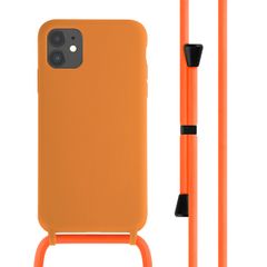 imoshion Silikonhülle mit Band für das iPhone 11 - Orange