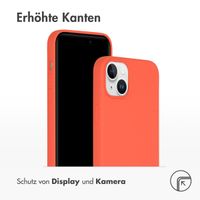 Accezz Liquid Silikoncase mit MagSafe für das iPhone 15 Plus - Nectarine