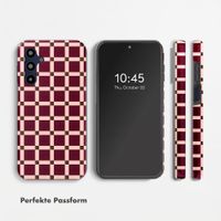Selencia Vivid Back Cover Samsung Galaxy A16 - Check This Burgundy