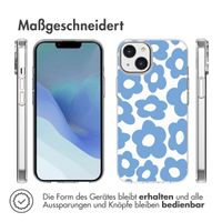 imoshion Design Hülle iPhone 14 - Retro Blue Flowers