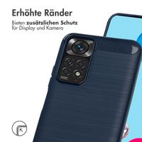 imoshion Brushed Back Cover Xiaomi Redmi Note 11 (4G) / Note 11S (4G) - Dunkelblau
