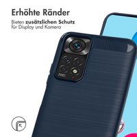 imoshion Brushed Back Cover für das Xiaomi Redmi Note 11 (4G) / Note 11S (4G) - Dunkelblau